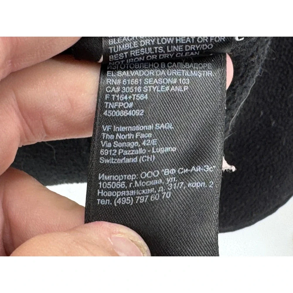 The North Face Fleece Denali Jacket XL Polartec‎ Black Full Zip Mens Recycled
